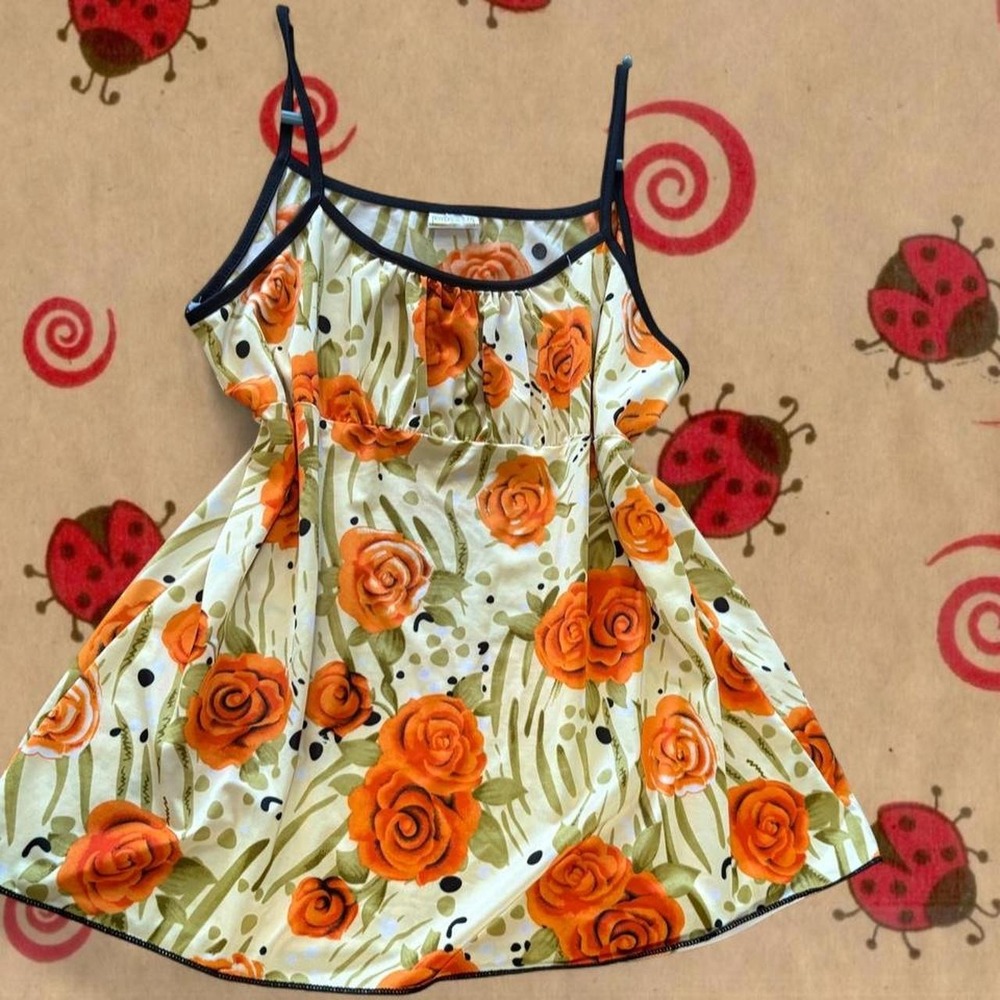 babydoll vintage silk top